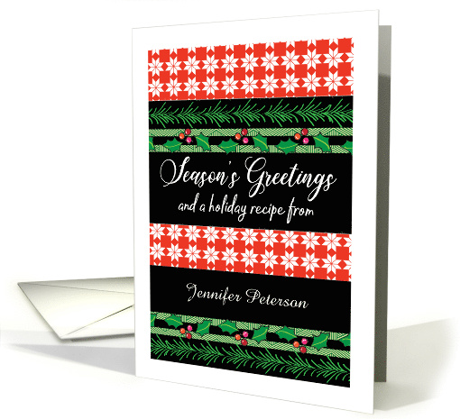 Personalized Christmas Recipe card (1288472)
