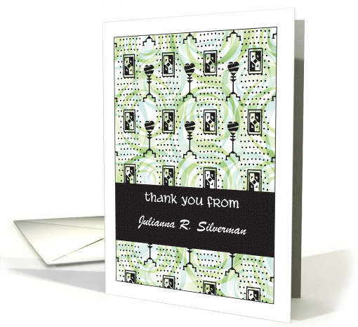 Thank You, Gothic Theme, custom name card (1298396)