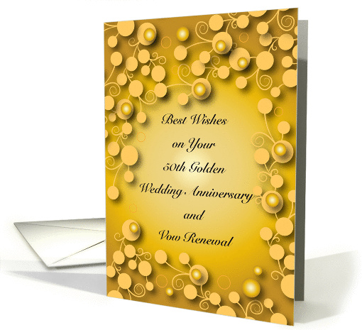 Congratulations, Vow Renewal, 50th anniversary card (1301014)