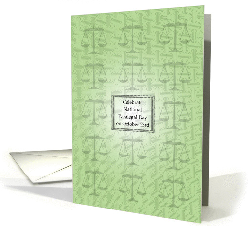 National Paralegal Day, Oct. 23rd card (1303680)