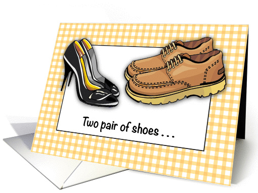 Holidays, Parents' Day, shoes card (1304484)