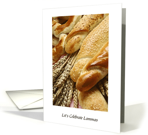 Lammas Lughnasadh Holiday Harvest Bread card (1307212)