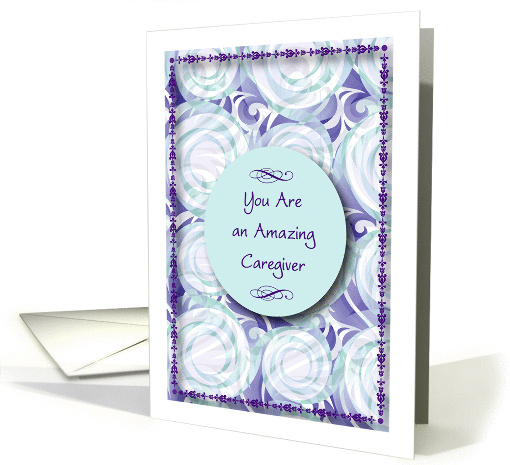 Encouragement, ALS caregiver, abstract card (1308514)