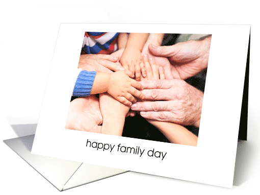 Happy Family Day, hands card (1309352)