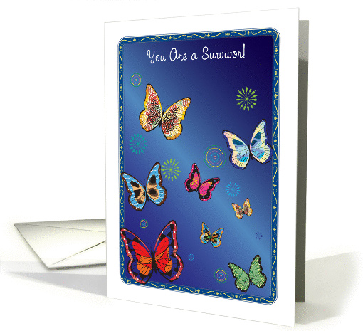 Nat. Cancer Survivors Day, butterflies card (1313994)