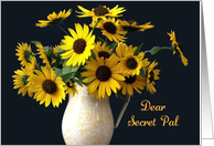Apology to Secret Pal, sunflowers card