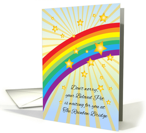 Pet Sympathy, Rainbow Bridge card (1326862)