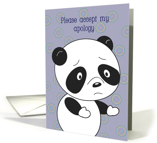 Apology panda, blank card (1333658)
