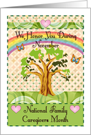 National Family Caregivers Month, tree card