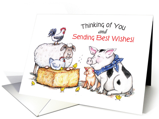 Thinking of You, Farm Animals card (1335328)