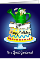 Happy Birthday to Gardener card