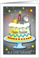 Happy Birthday to Locksmith card