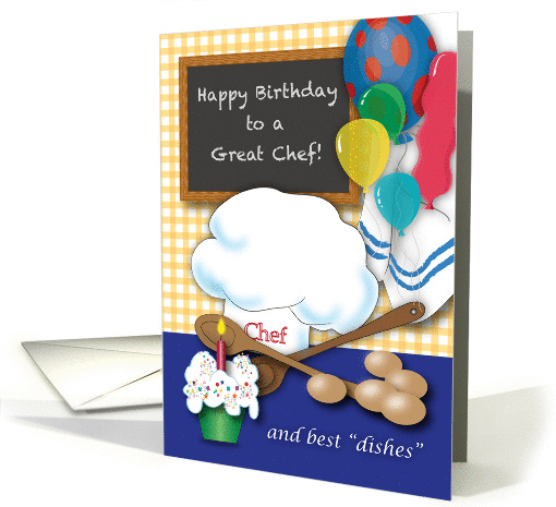 Happy Birthday to Chef card (1337876)