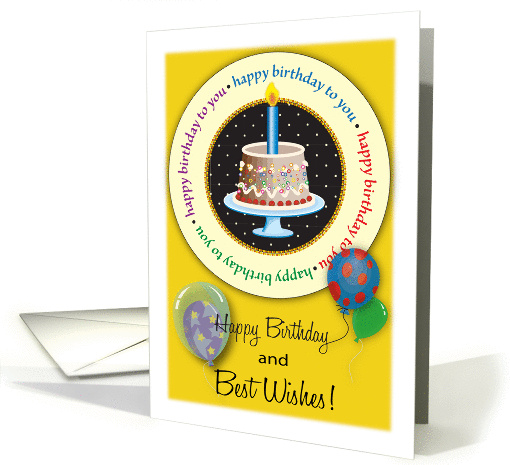 Happy Birthday for Sperm Donor, balloons card (1338426)