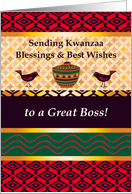 Kwanzaa for Boss card
