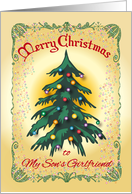 Christmas for Son’s Girlfriend, tree card