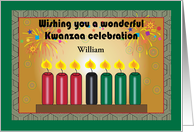 Custom Name Kwanzaa, from all of us card