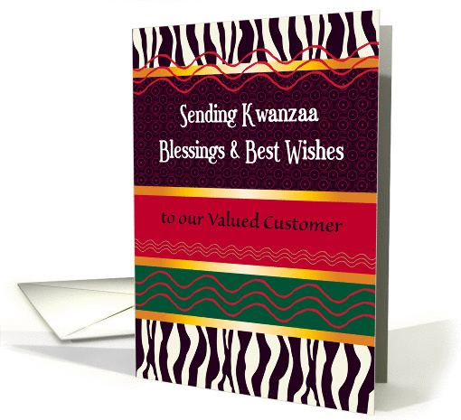 Kwanzaa for Valued Customer/Client card (1345450)