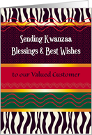 Kwanzaa for Valued Customer/Client card