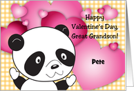 Custom Great Grandson Valentine card