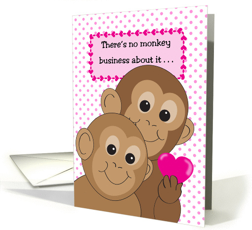 Happy Monkeys Valentine card (1351644)