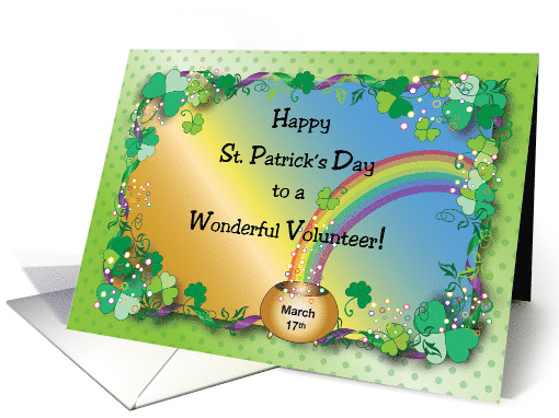 St Patrick's Day for Volunteer card (1352106)