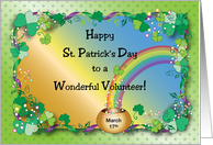 St Patrick’s Day for Volunteer card