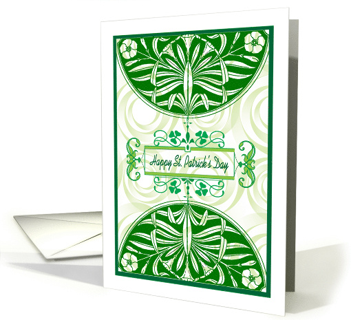 St Patrick's Day, art nouveau style card (1353442)