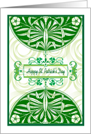 St Patrick’s Day, art nouveau style card