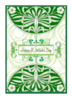 St Patrick's Day, art nouveau style