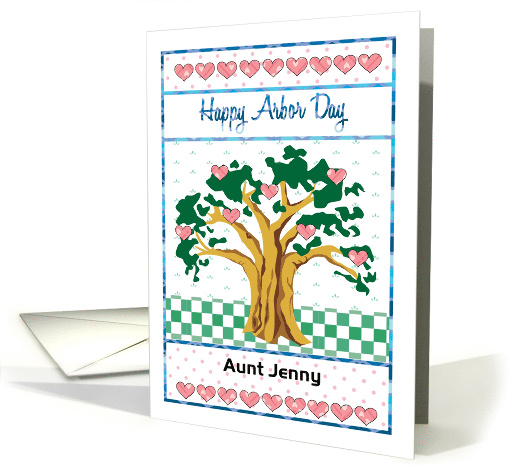 Custom Arbor Day, folk art design card (1356104)