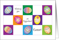 Happy Easter, Teenager, decorated eggs card