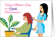 Mother’s Day, Hairdresser/Stylist card