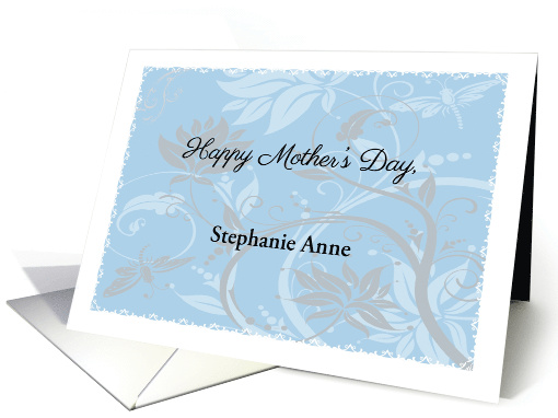 Custom Name Mother's Day, Art Nouveau card (1360854)