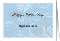 Custom Name Mother’s Day, Art Nouveau card