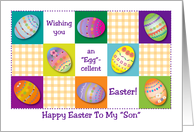 Like a Son, Easter, decorated eggs card