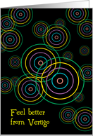 Feel Better from Vertigo, circles card