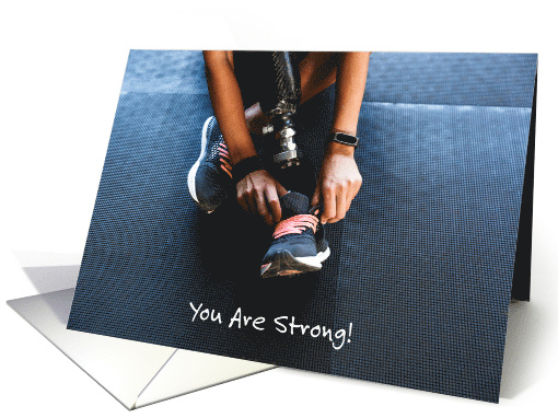 Feel Better, Amputation, Leg, Shoe card (1368210)