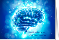 Feel Better from Concussion, Brain card
