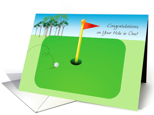 Congratulations/Hole in One, Golf card (1371618)
