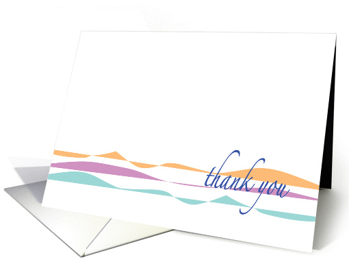 Grief Counselor Thank You, soft colors card (1376032)