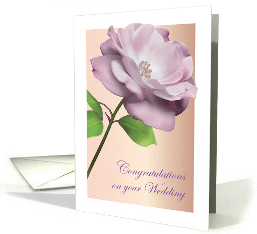 Congrats, Friend's Marriage, pink rose card (1376054)