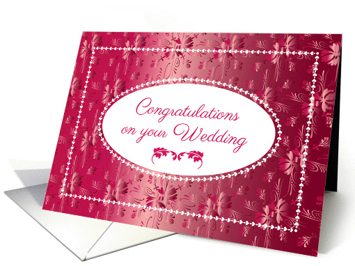 Friend's Marriage, new Step Mother, red lace card (1376078)