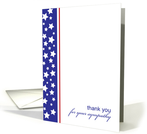 Thank You for Sympathy for Military Servicewoman card (1379036)
