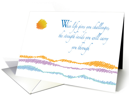 Encouragement for Difficult Pregnancy, abstract card (1398900)