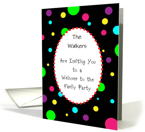 Custom Name Welcome to Family Invitation card (1405448)