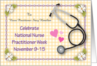 Custom Name Nat. Nurse Practitioner Week card