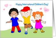 International Children’s Day, June 1, children card