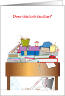 Clean Off Your Desk Day card