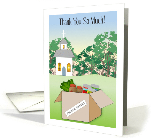 Thank You, Church Pantry Volunteer, church card (1419342)